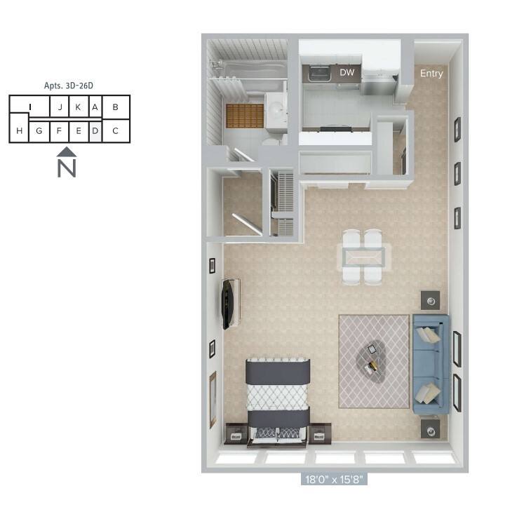 Apartment for rent at 770 Boylston St #23D, Boston, MA 02199