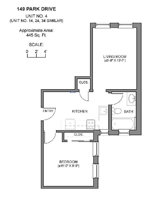 Apartment for rent at 149 Park Dr #14, Boston, MA 02215