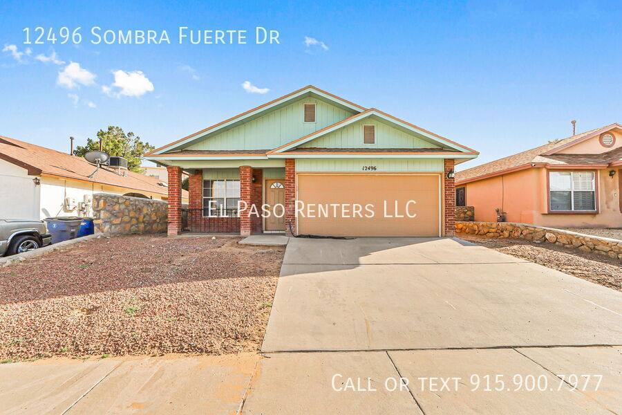 House for rent at 12496 Sombra Fuerte Dr, El Paso, TX 79938