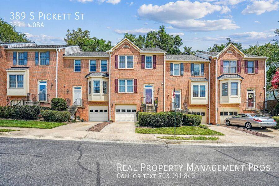 Townhouse for rent at 389 S Pickett St, Alexandria, VA 22304