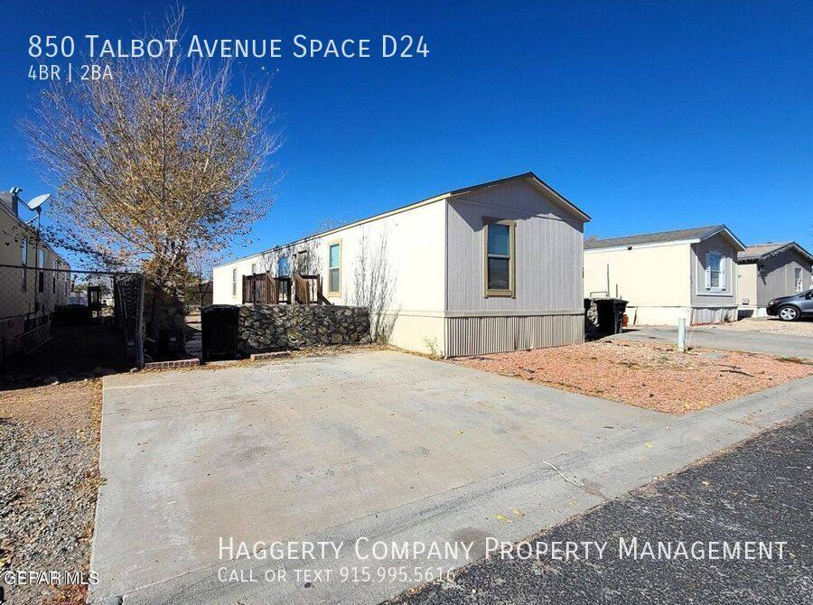 House for rent at 850 Talbot Ave Space D24, Canutillo, TX 79835