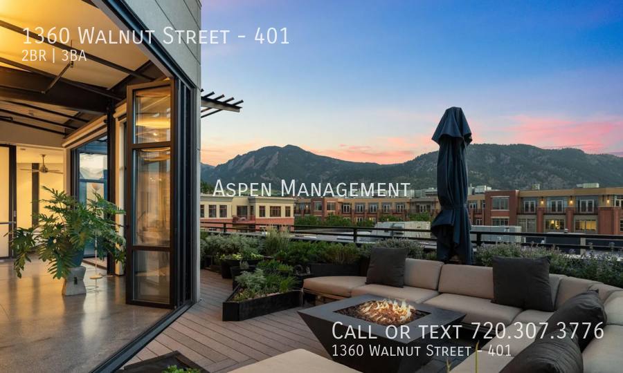 Apartment for rent at 1360 Walnut St, Boulder, CO 80302