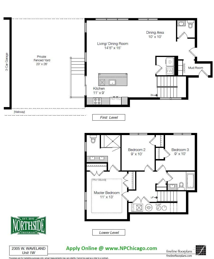 House for rent at 2305 W Waveland #1, Chicago, IL 60618