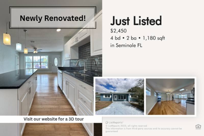 House for rent at 9401 88th Way, Seminole, FL 33777