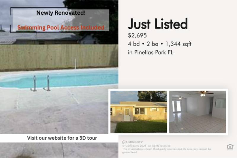 House for rent at 8825 56 St N, Pinellas Park, FL 33782