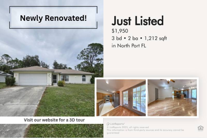 House for rent at 3616 Spinner Ave, North Port, FL 34286
