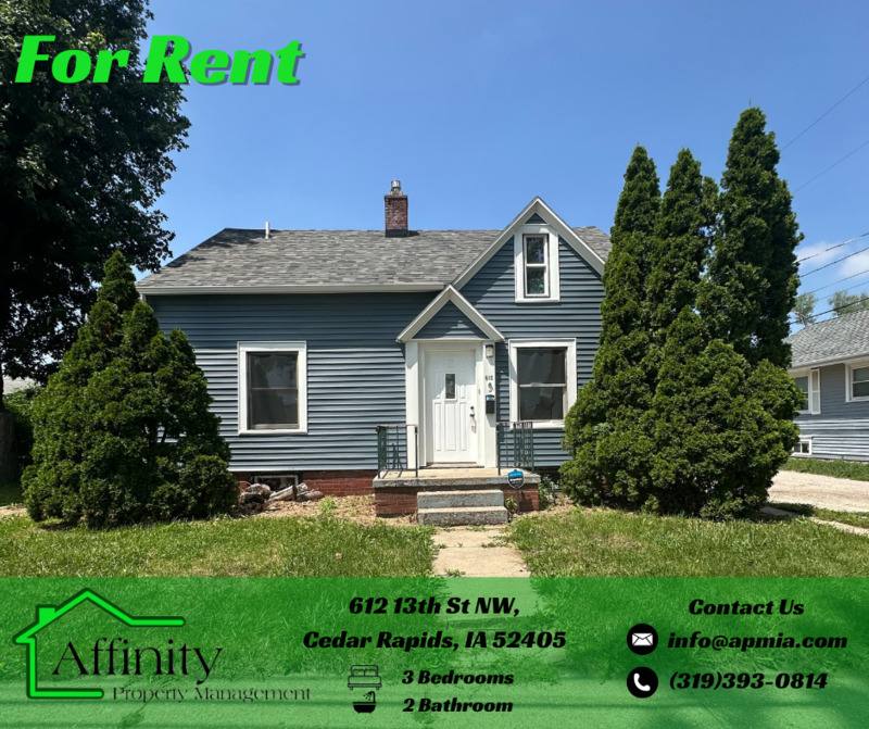 House for rent at 612 13th St NW, Cedar Rapids, IA 52405