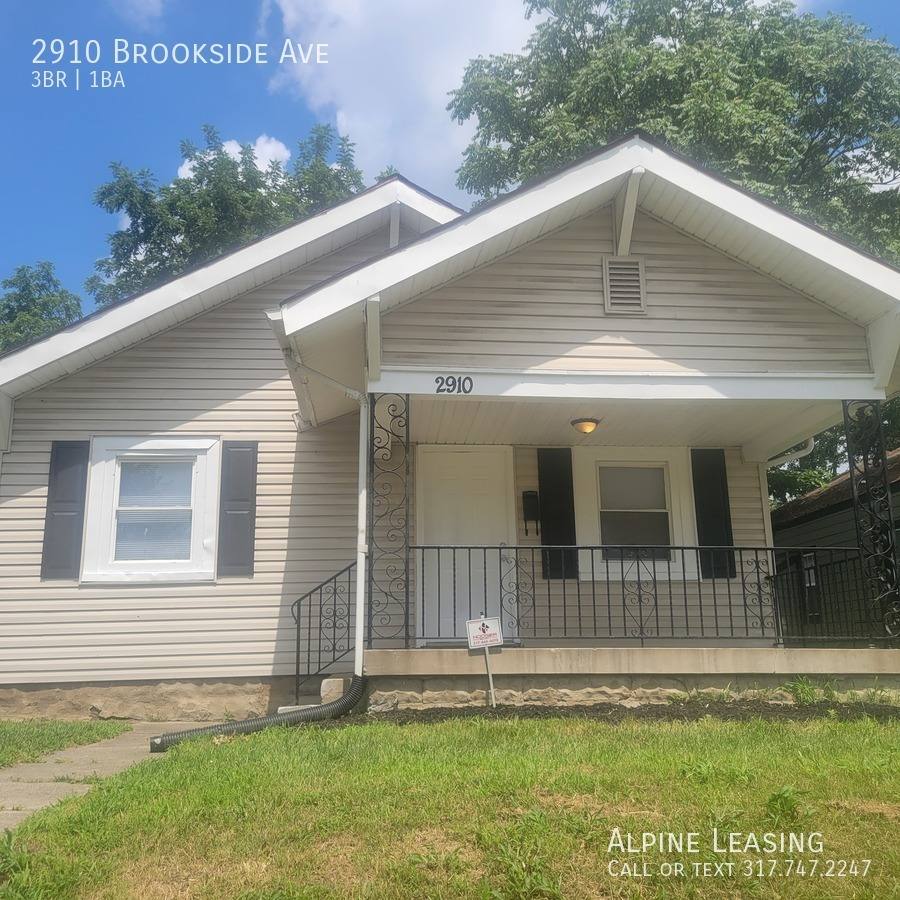 House for rent at 2910 Brookside Ave, Indianapolis, IN 46218