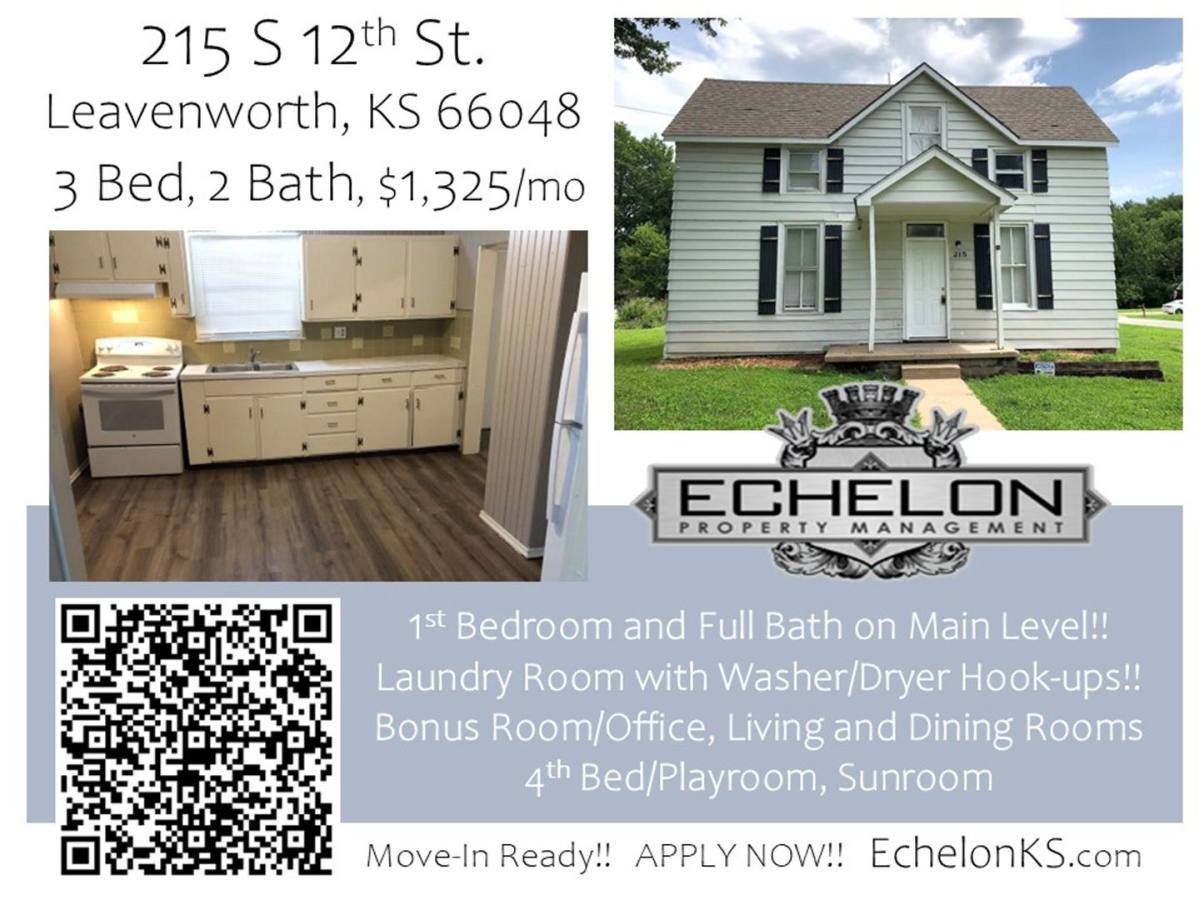 House for rent at 215 S 12th St, Leavenworth, KS 66048