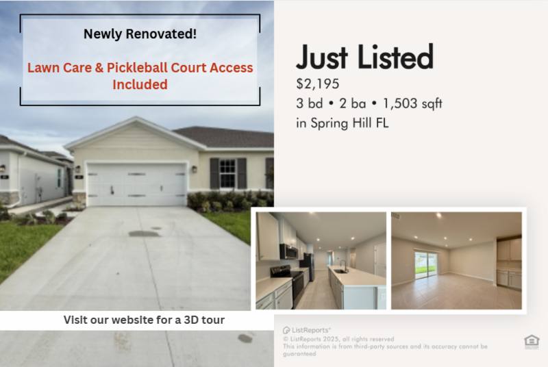 Townhouse for rent at 499 Voltaire Dr #1, Spring Hill, FL 34609