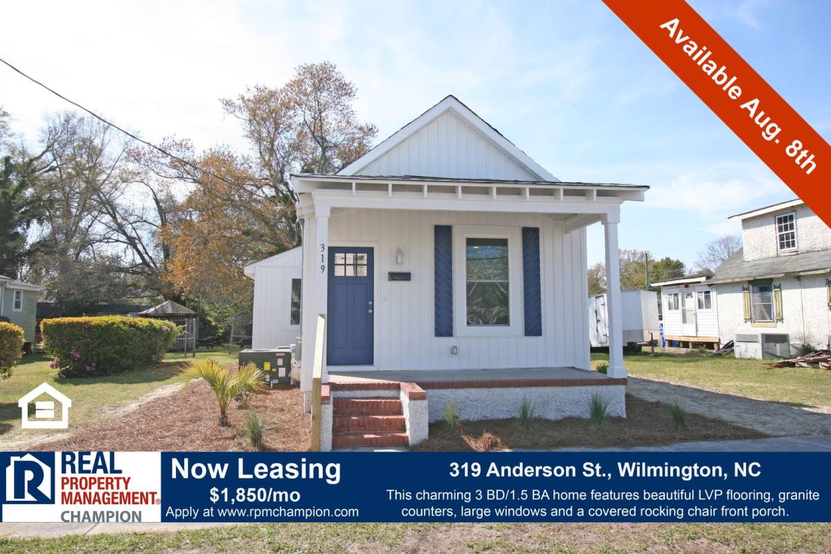 House for rent at 319 Anderson St, Wilmington, NC 28401