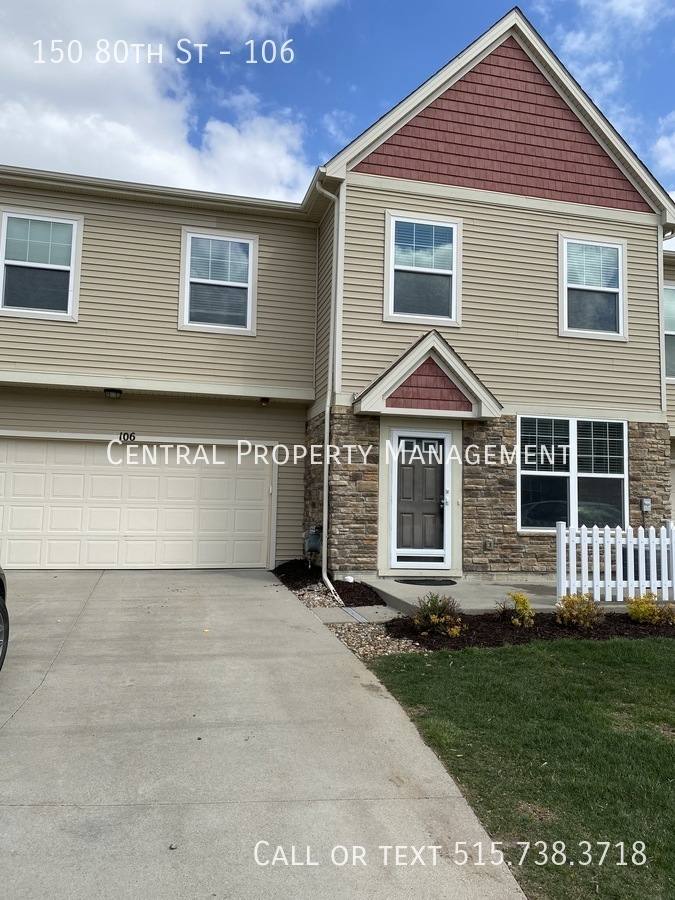 Townhouse for rent at 150 80th St #106, West Des Moines, IA 50266