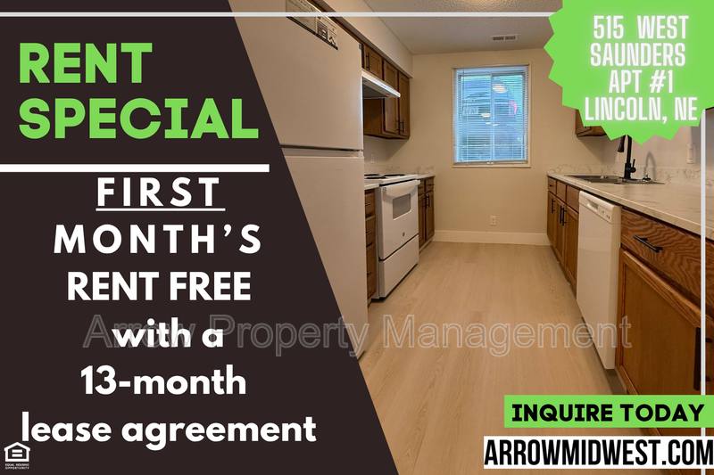 Apartment for rent at 515 W Saunders Ave #1, Lincoln, NE 68521