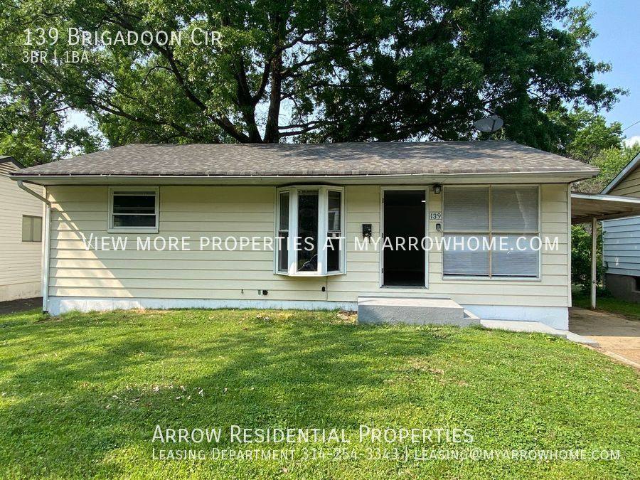 House for rent at 139 Brigadoon Circle, Saint Louis, MO 63137