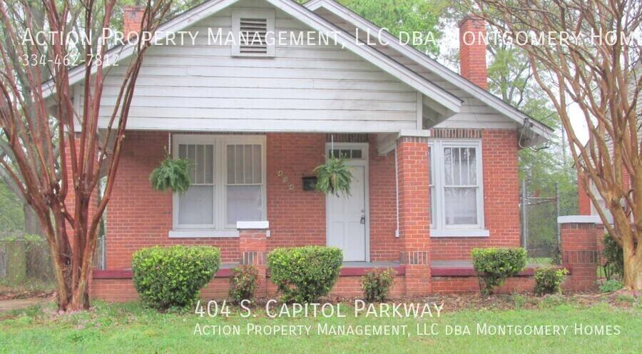 House for rent at 404 S Capitol Parkway, Montgomery, AL 36107