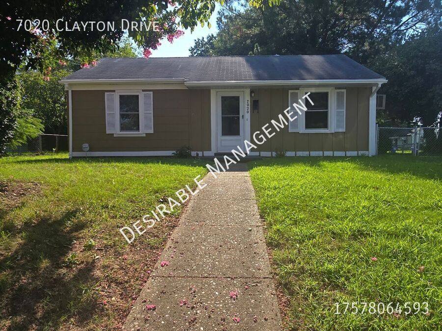 House for rent at 7020 Clayton Dr, Norfolk, VA 23513