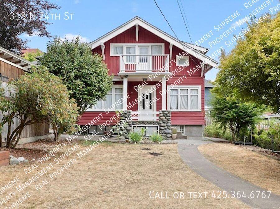 House for rent at 318 N 74th St, Seattle, WA 98103