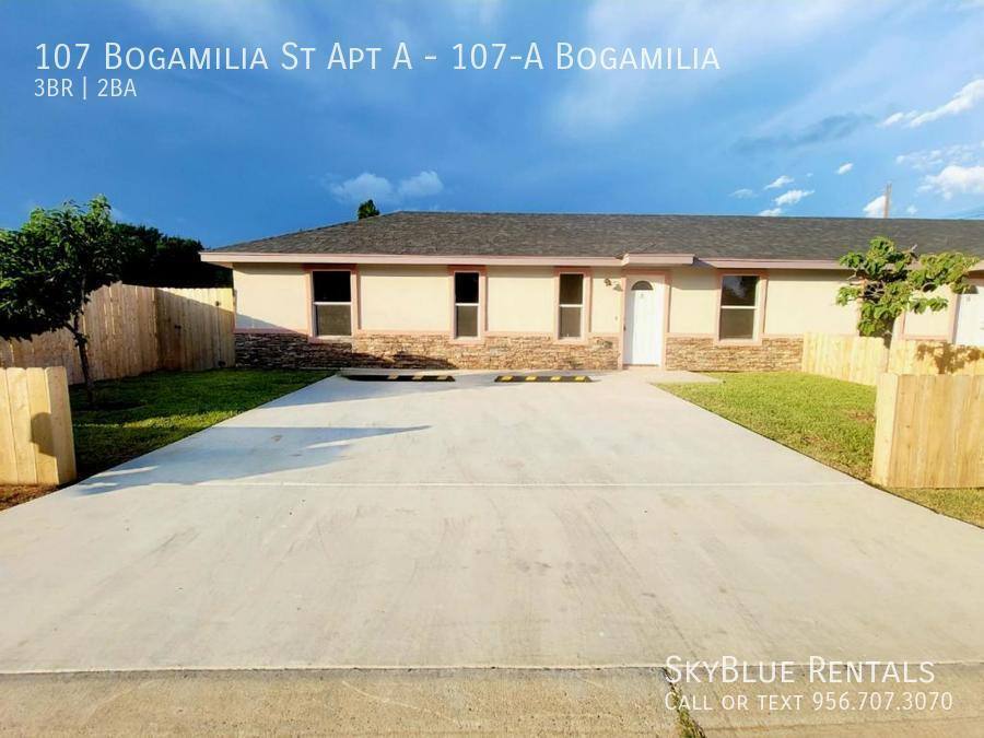 Apartment for rent at 107 Bogamilia St #A, Mission, TX 78572