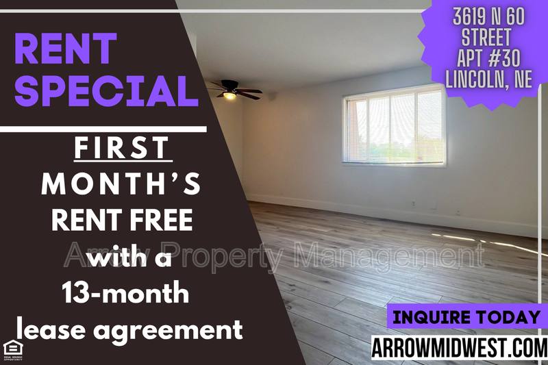 Apartment for rent at 3619 N 60th St, Lincoln, NE 68507