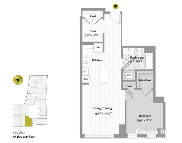 Apartment for rent at 665 Washington St #2417, Boston, MA 02116