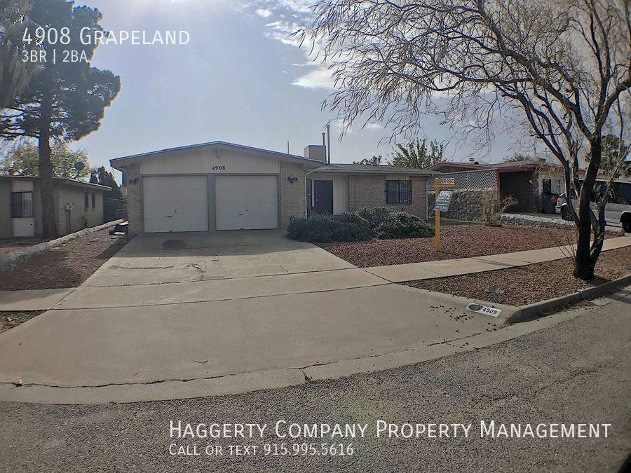 House for rent at 4908 Grapeland, El Paso, TX 79924