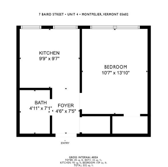 Apartment for rent at 7 Baird St #4, Montpelier, VT 05602