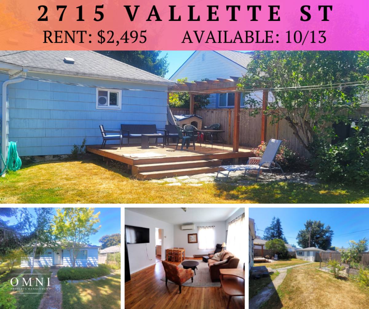 House for rent at 2715 Vallette St, Bellingham, WA 98225