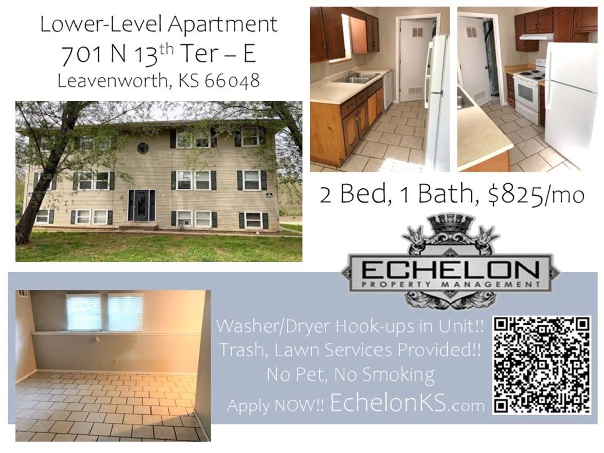 Apartment for rent at 701 N 13th Terrace, Leavenworth, KS 66048