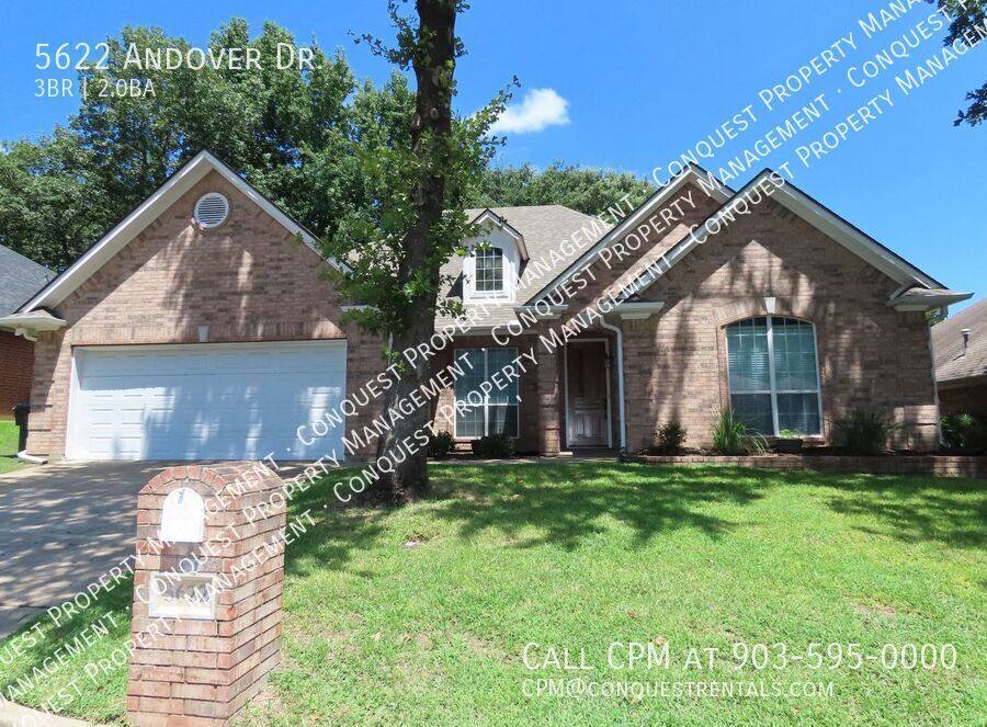 House for rent at 5622 Andover Dr, Tyler, TX 75707