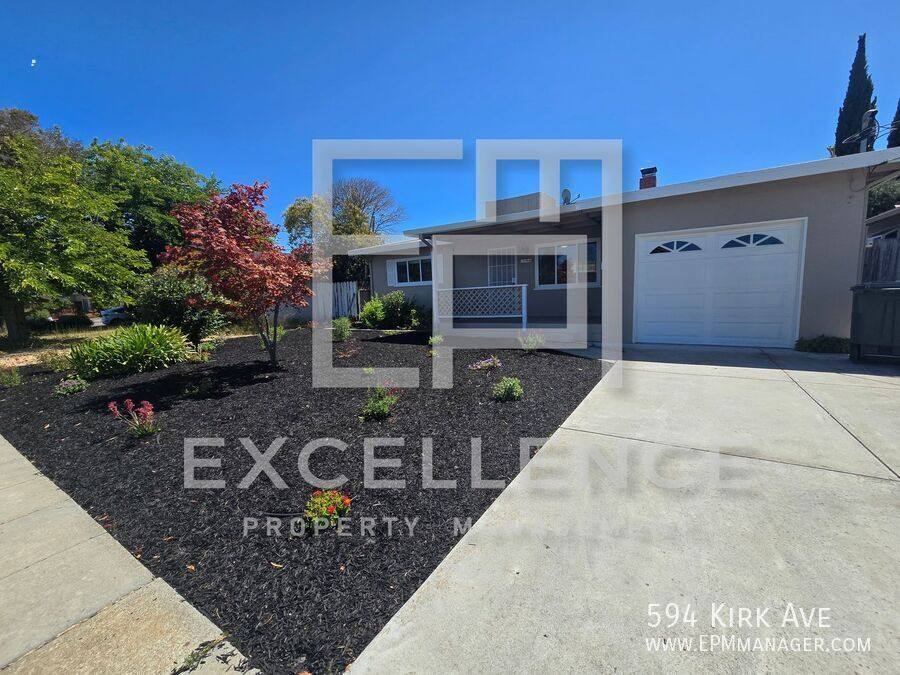 House for rent at 594 Kirk Ave, Sunnyvale, CA 94085
