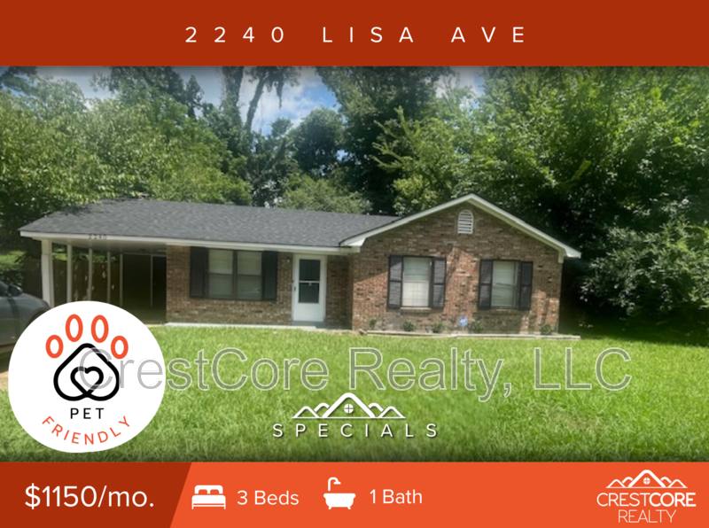 House for rent at 2240 Lisa Ave, Memphis, TN 38127