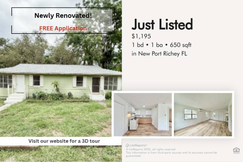 Apartment for rent at 12005 Wanda Ave #1, New Port Richey, FL 34654