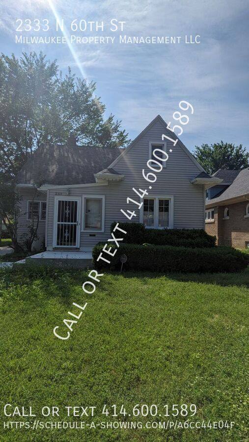 House for rent at 2333 N 60th St, Milwaukee, WI 53210