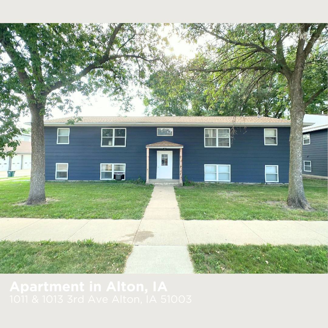 Apartment for rent at 1011 & 1013 3rd Ave, Alton, IA 51003