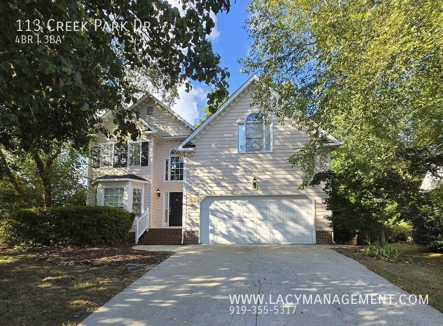 House for rent at 113 Creek Park Dr, Cary, NC 27513