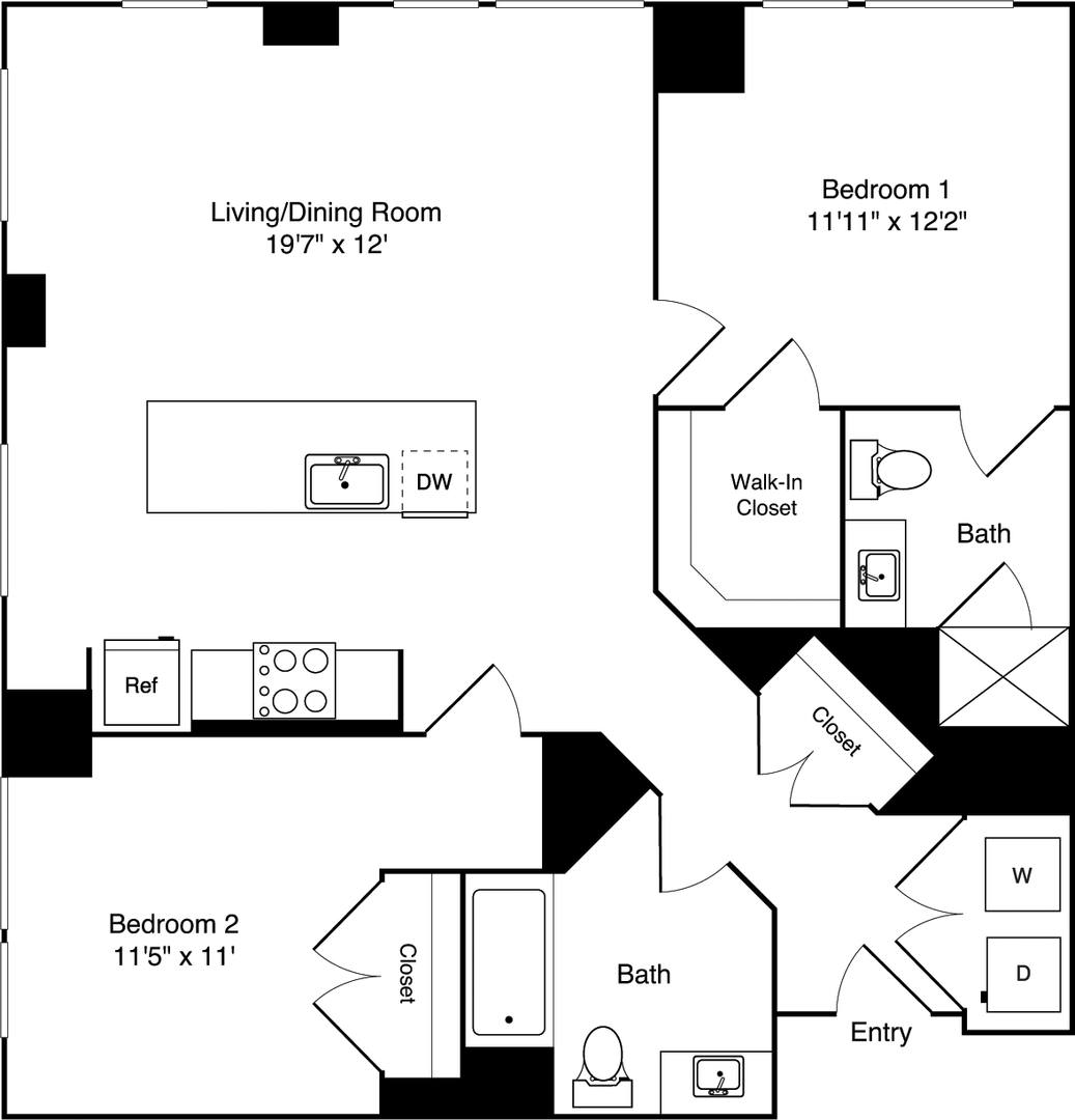 Condo for rent at 33 Lomasney Way #2012, Boston, MA 02114