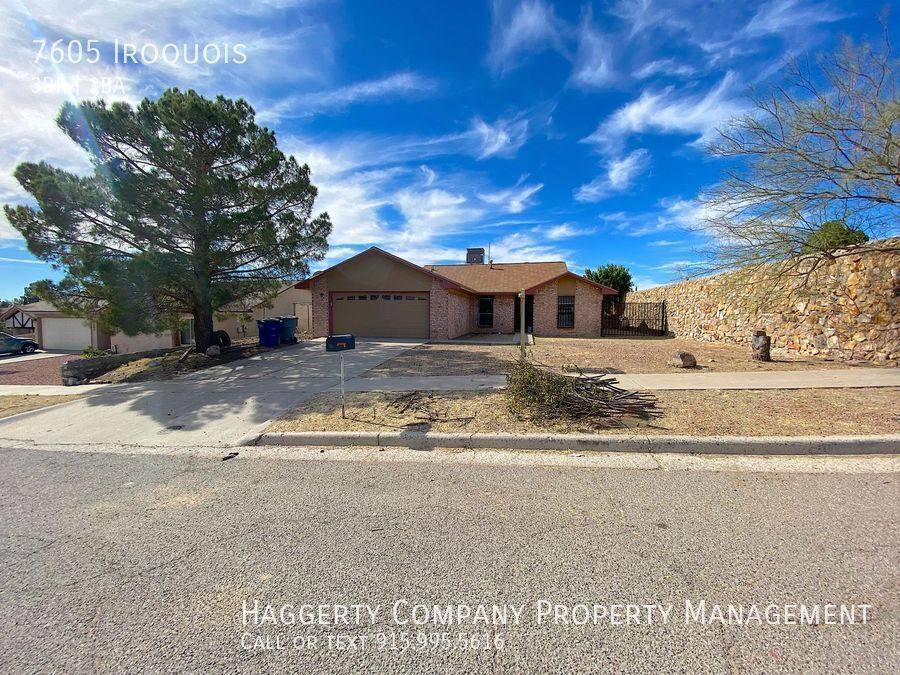 House for rent at 7605 Iroquois, El Paso, TX 79912