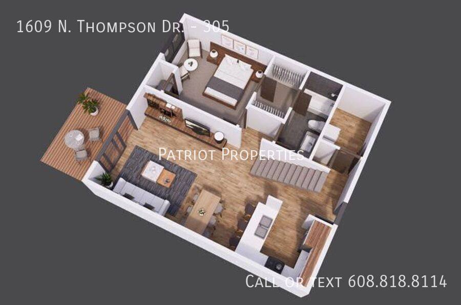 Apartment for rent at 1609 N Thompson Dr, Madison, WI 53704