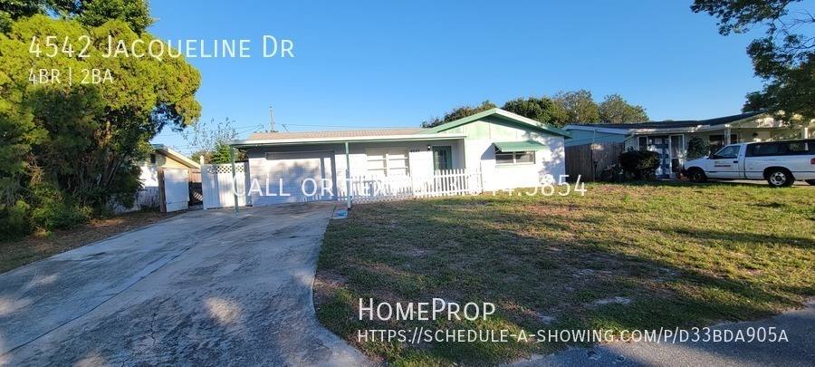 House for rent at 4542 Jacqueline Dr, New Port Richey, FL 34652