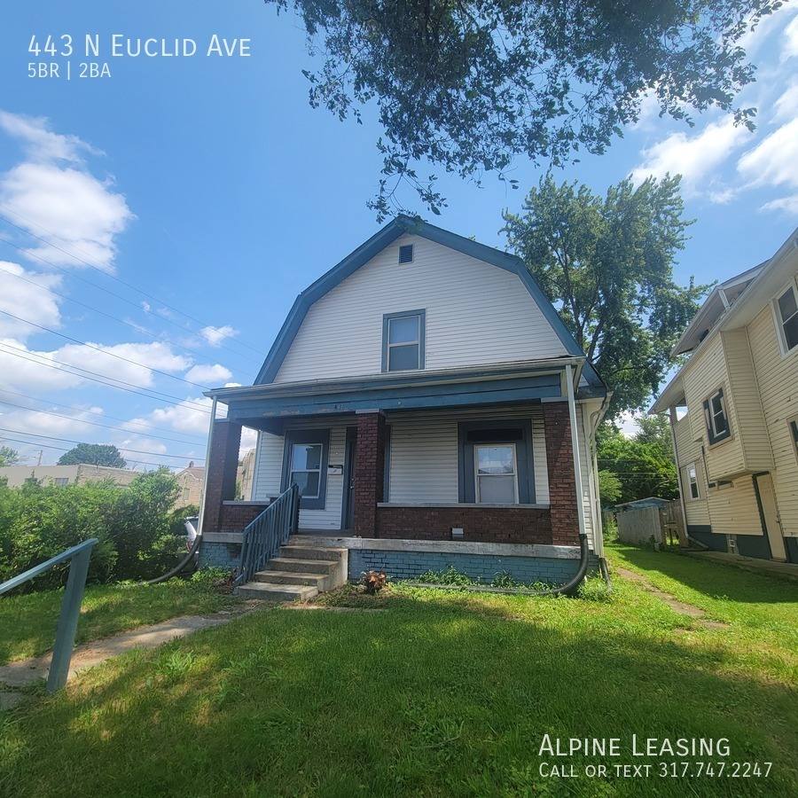House for rent at 443 N Euclid Ave, Indianapolis, IN 46201