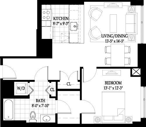 Apartment for rent at 4 Emerson Place, Boston, MA 02114