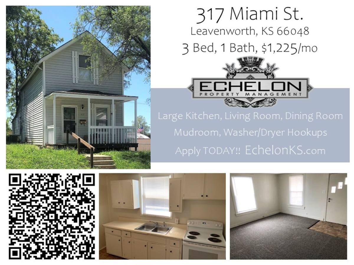 House for rent at 317 Miami St, Leavenworth, KS 66048