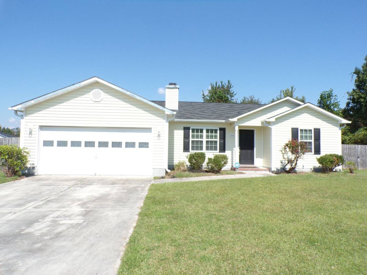 House for rent at 204 Hackney Ridge Lane, Jacksonville, NC 28540