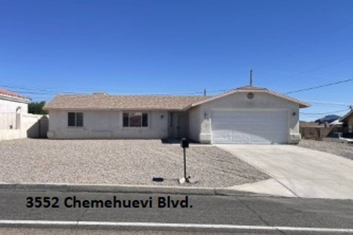 House for rent at 3552 Chemehuevi Blvd, Lake Havasu City, AZ 86403