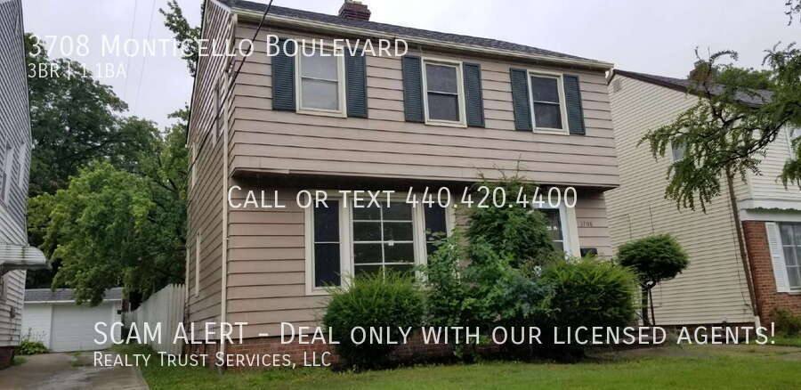House for rent at 3708 Monticello Blvd, Cleveland, OH 44121