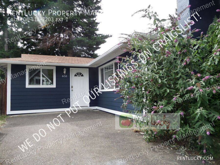 House for rent at 651 Union Ave NE, Renton, WA 98059