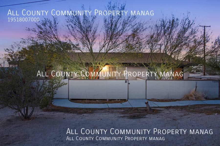 Apartment for rent at 73596 Desert Trail #B, Twentynine Palms, CA 92277