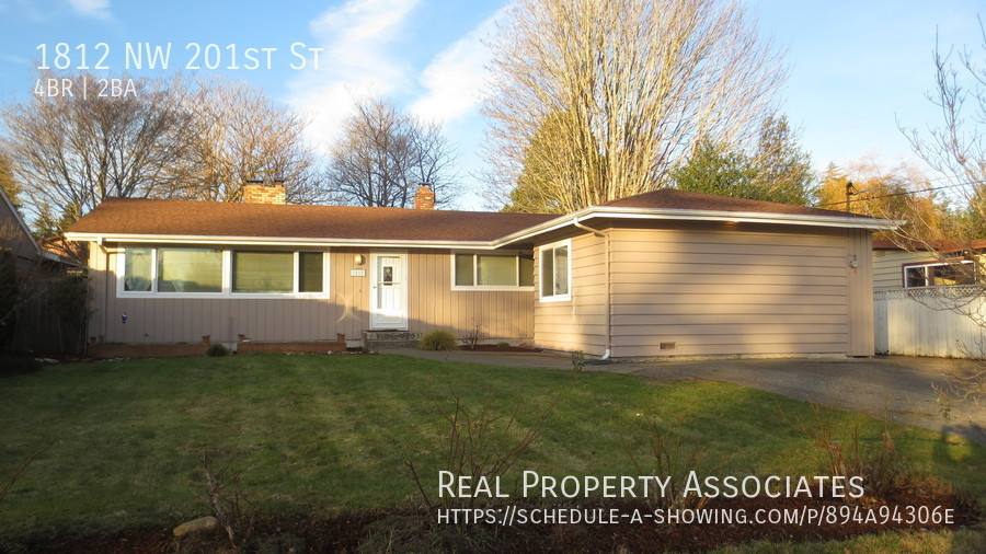House for rent at 1812 NW 201st St, Seattle, WA 98177