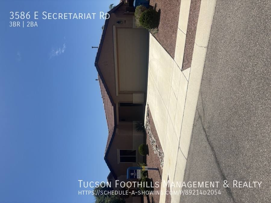 House for rent at 3586 E Secretariat Rd, Tucson, AZ 85739