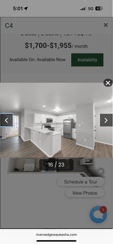 Apartment for rent at 110 Corrina Blvd #164, Waukesha, WI 53186